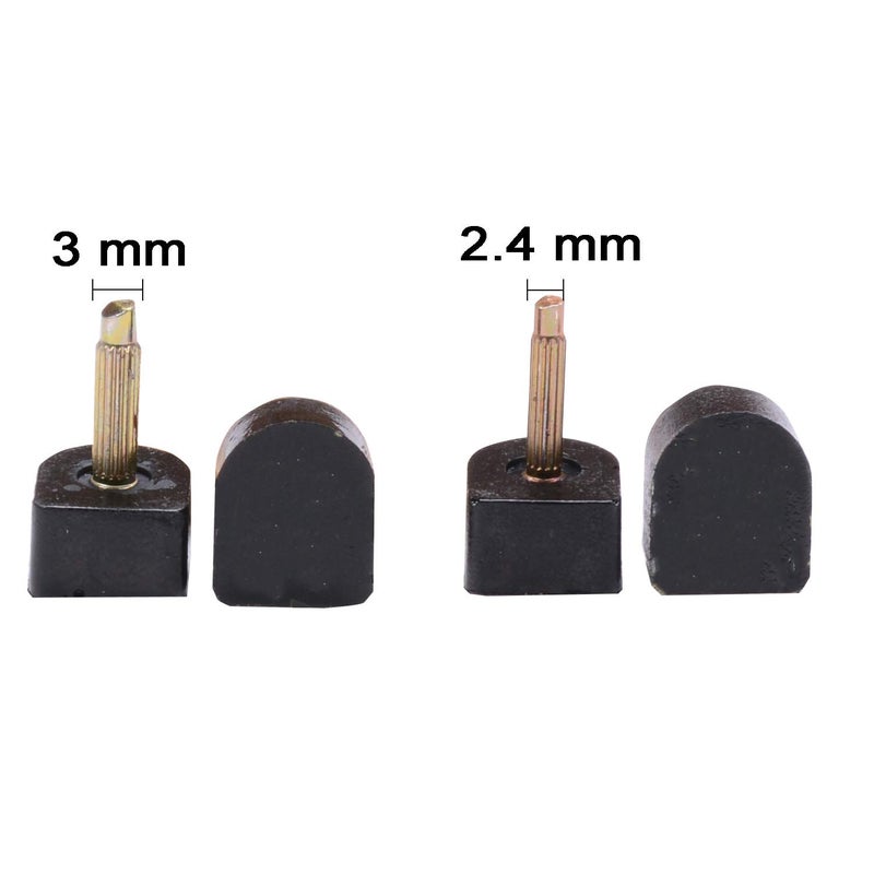 luakesa eMingo 24 Pairs High Heels Tips Replacement Shoes Repair Caps with 6 Inch Stiletto Remove Pliers, 6 Size,8,/9/10/11/12/12.5mm,U-Shape, Black - Image 3